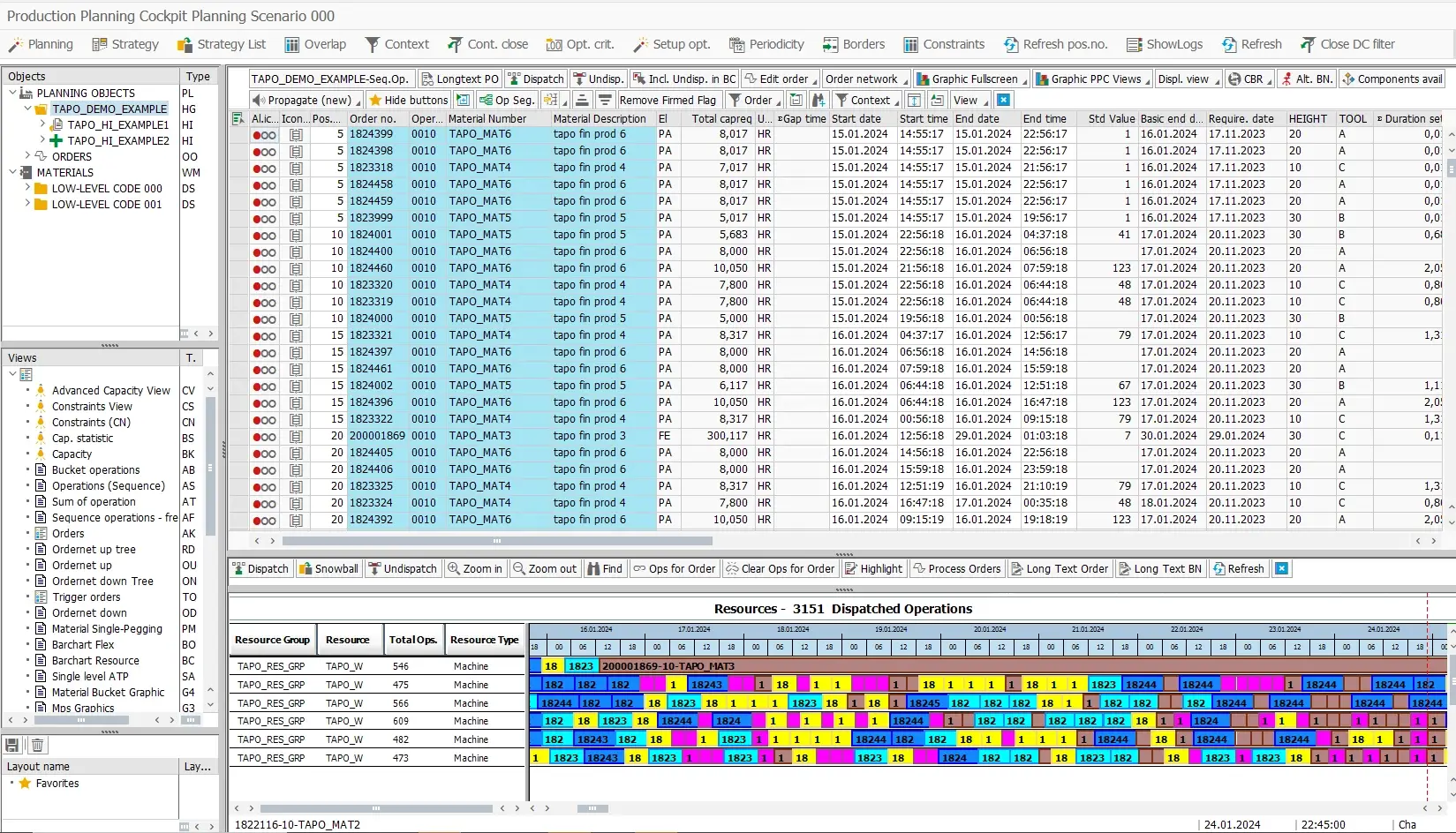 Optimisation Criteria Screen