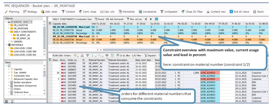 constraints features